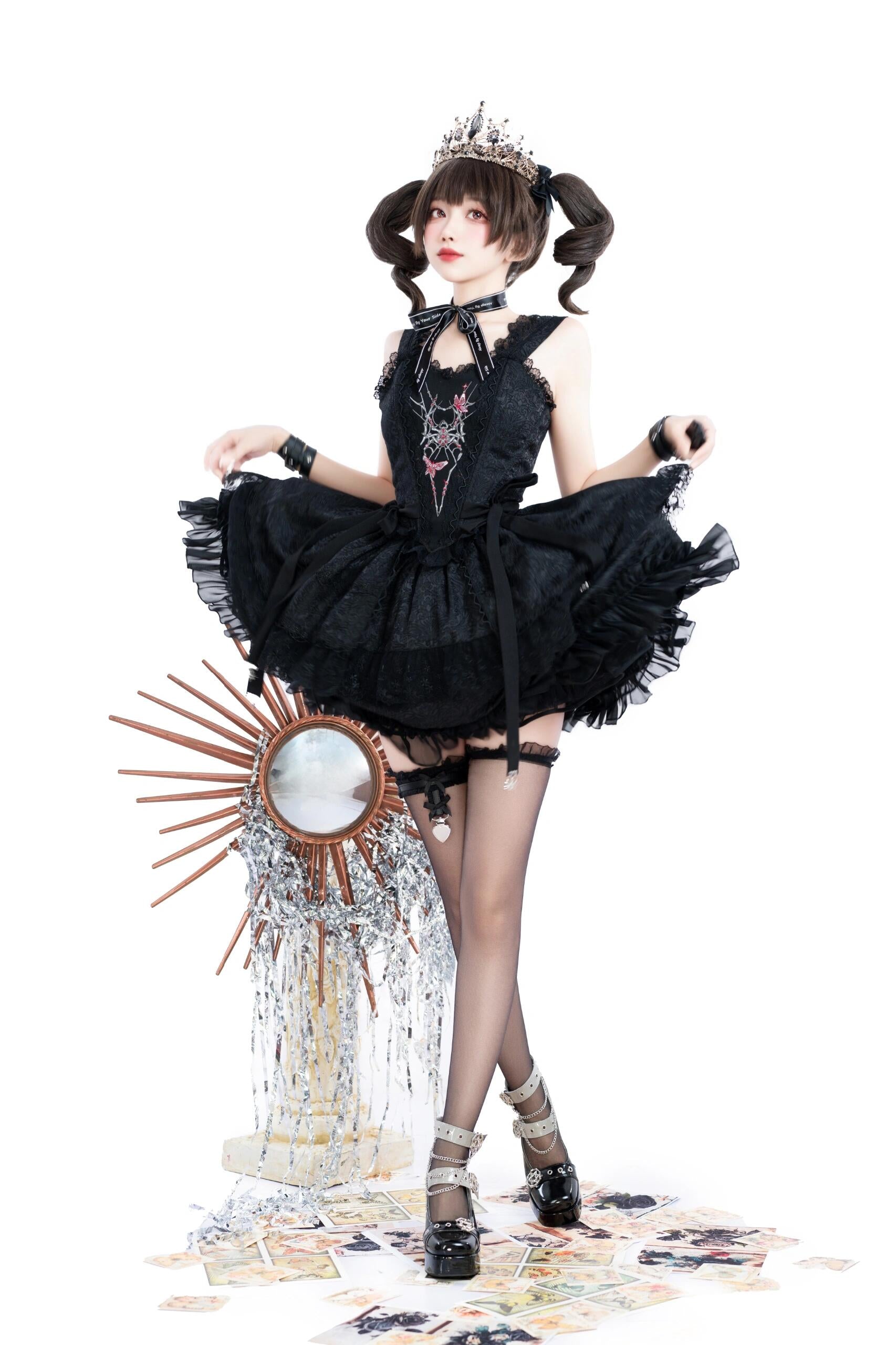 Crimson Web Enchantress Lolita Dress