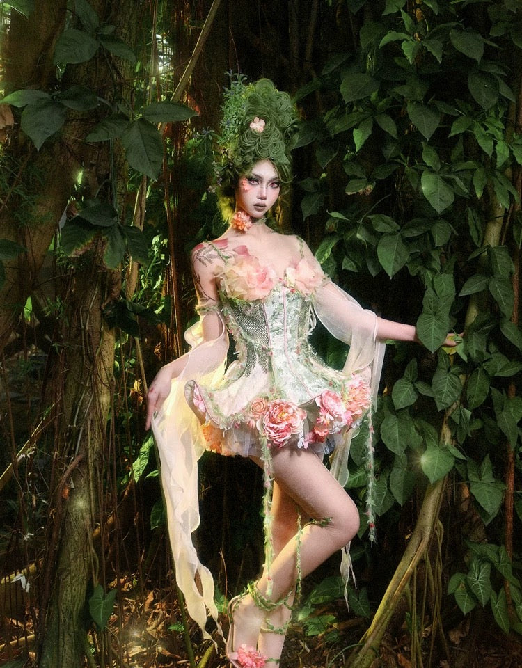 Enchanted Forest Fairy Corset Dress