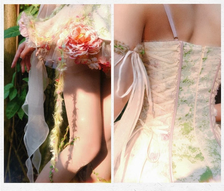 Enchanted Forest Fairy Corset Dress