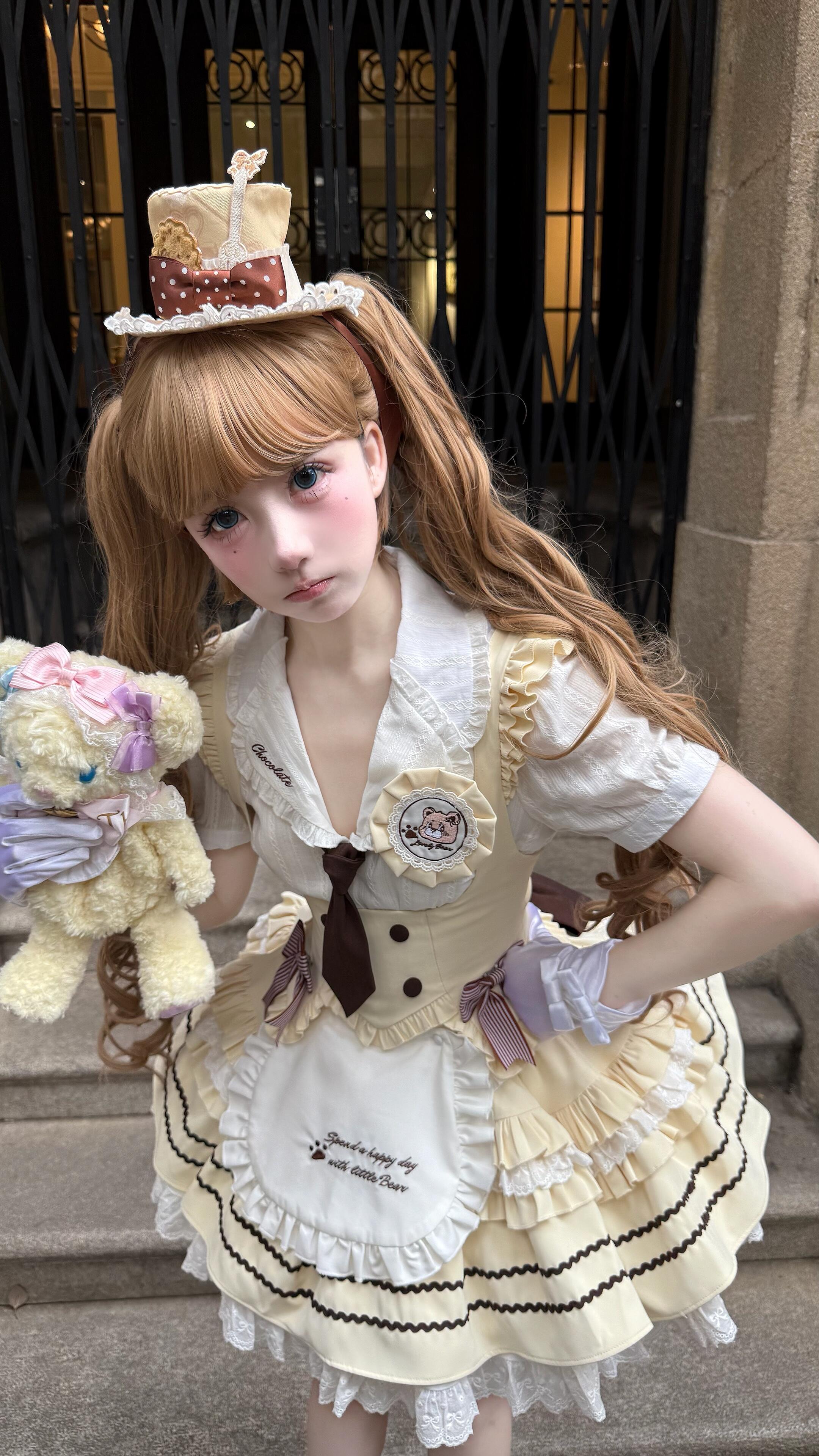 Vanilla Bear Tea Doll JSK Set