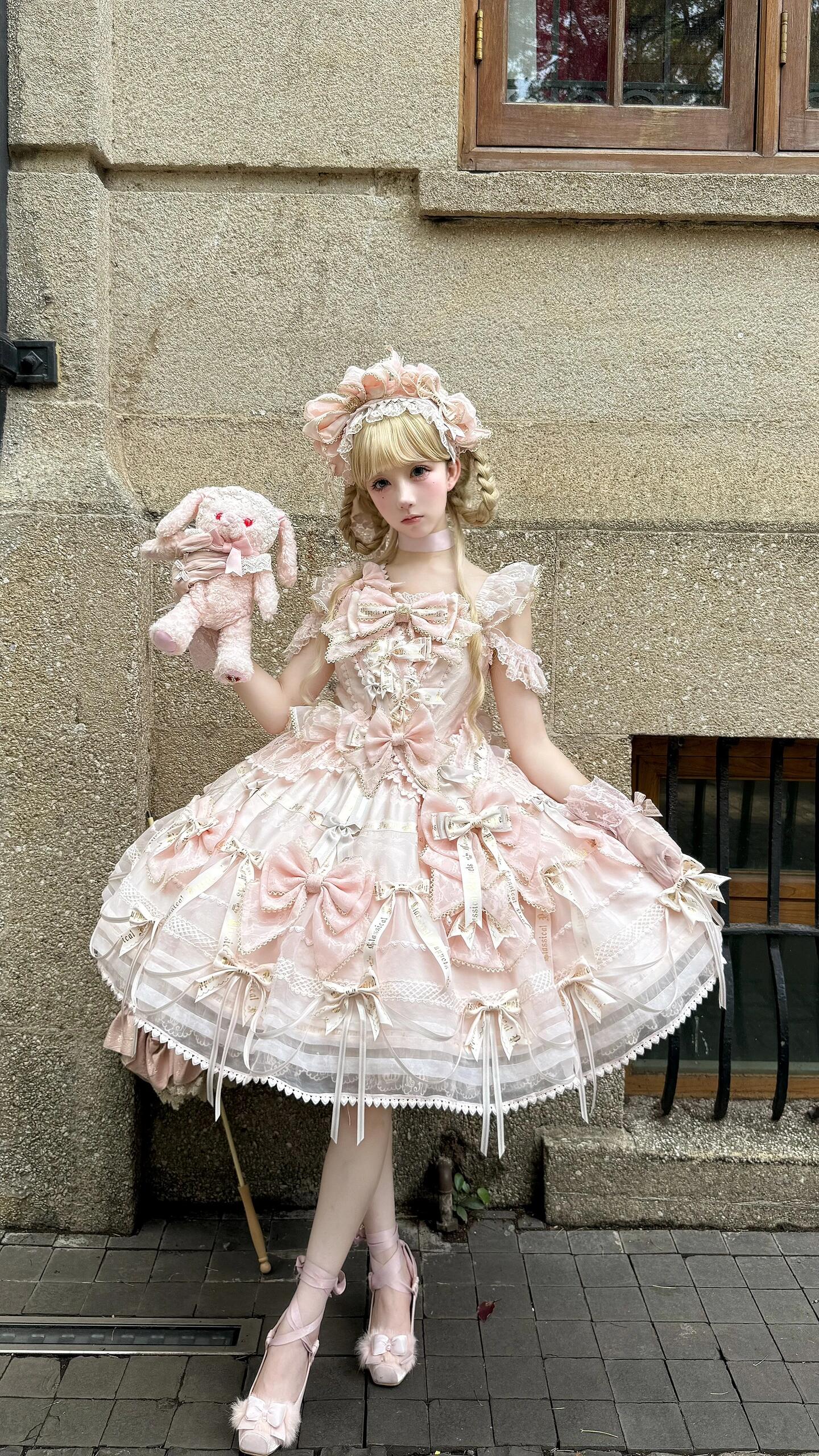 Pastel Pink Sweet Bow Lolita Dress