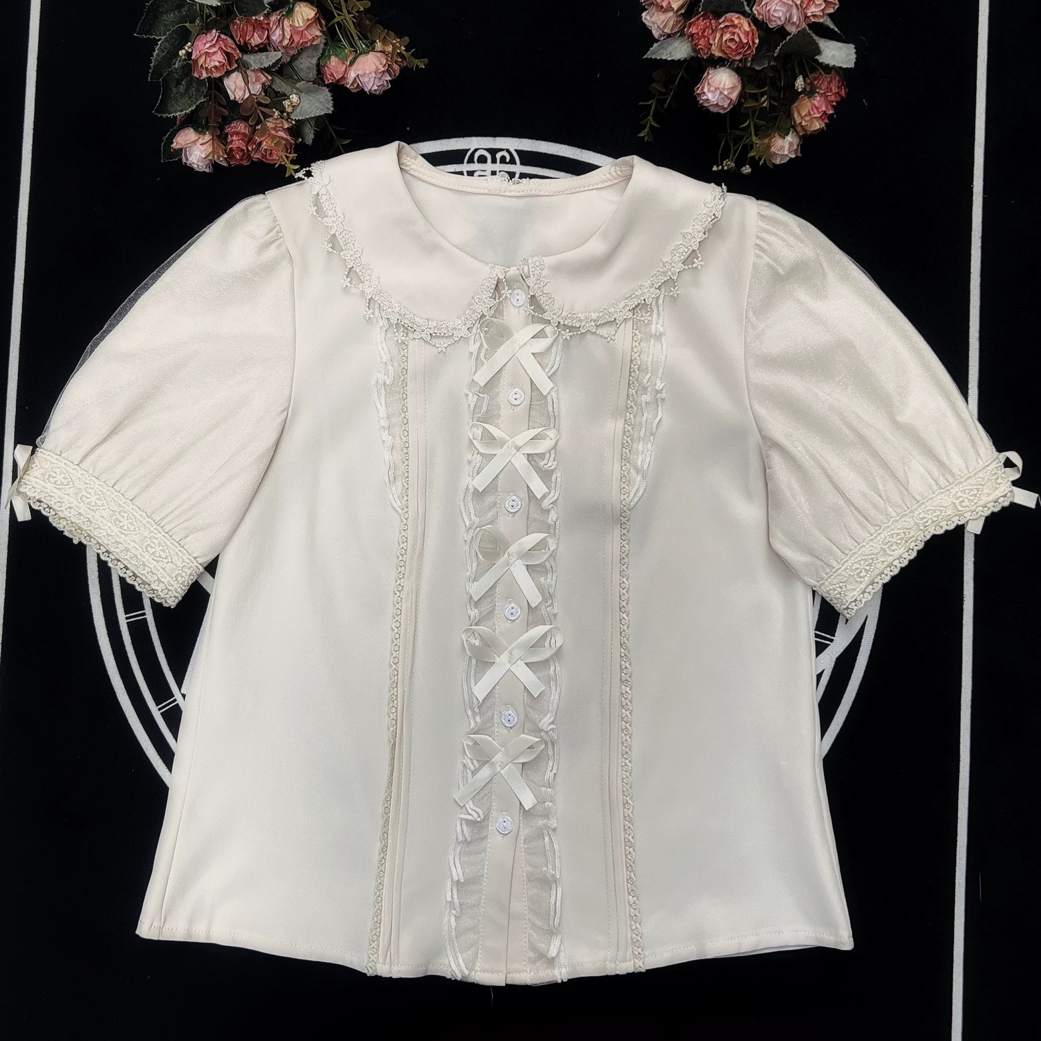 Bow Ribbon Peter Pan Lolita Blouse