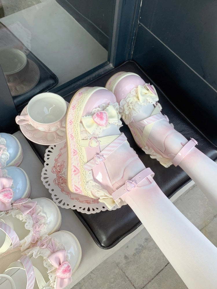 Strawberry Carnival Lolita Shoes Platforms