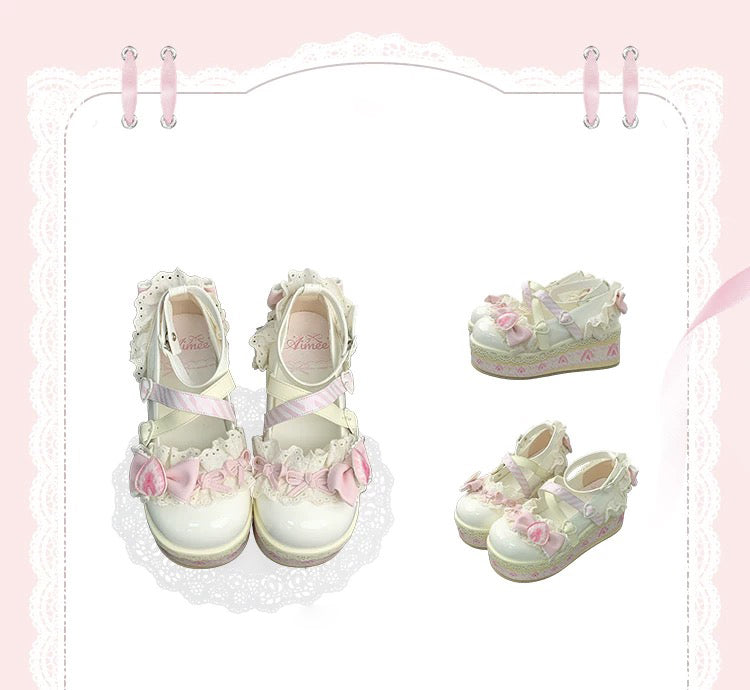 Strawberry Carnival Lolita Shoes Platforms