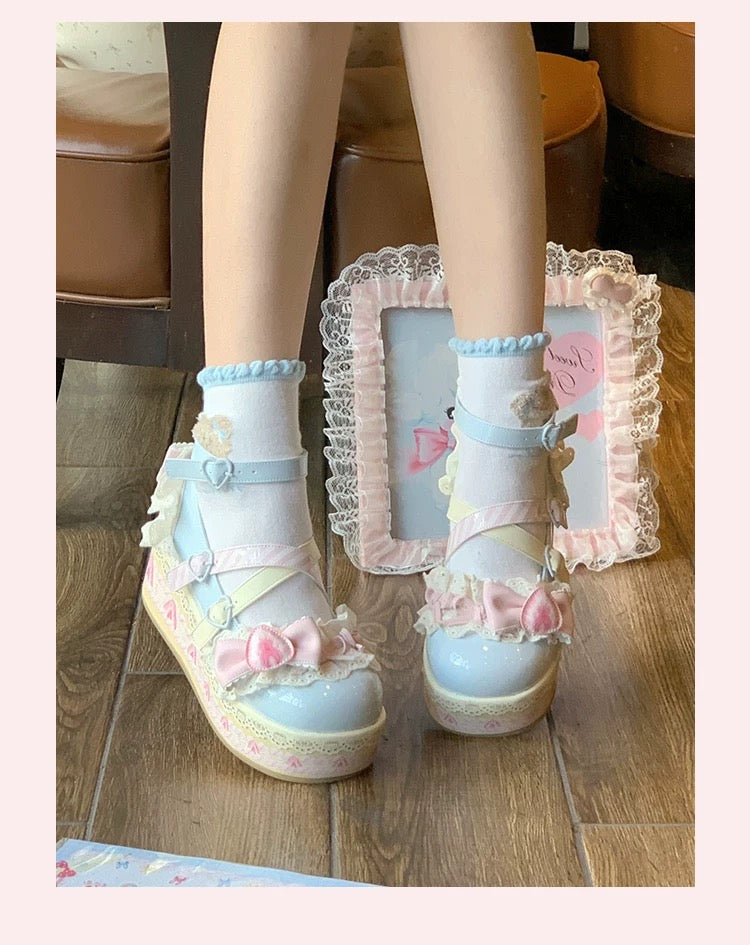 Strawberry Carnival Lolita Shoes Platforms