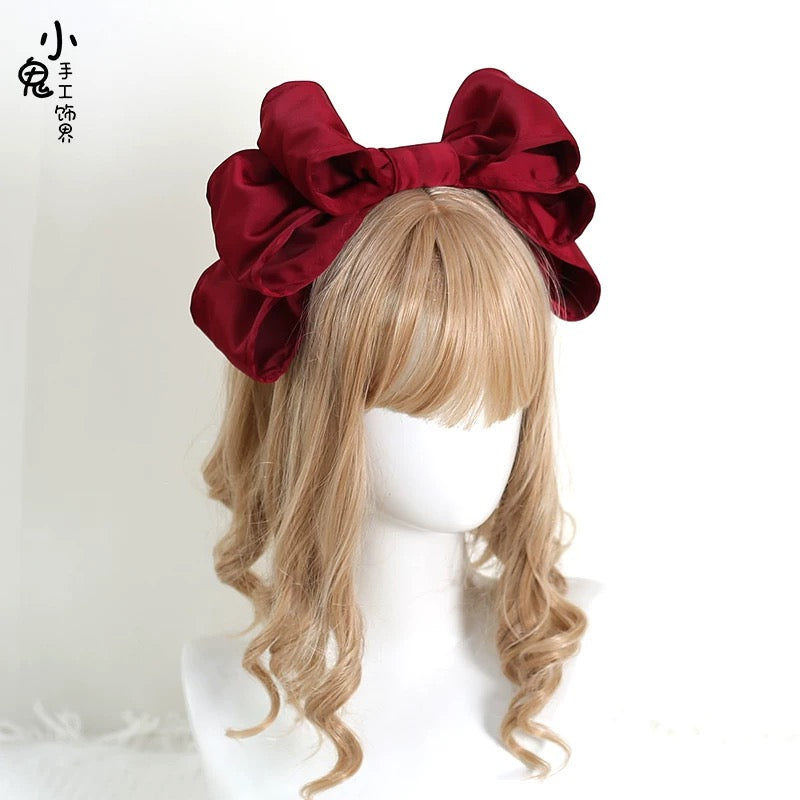 Velvet Charm Bow Headband