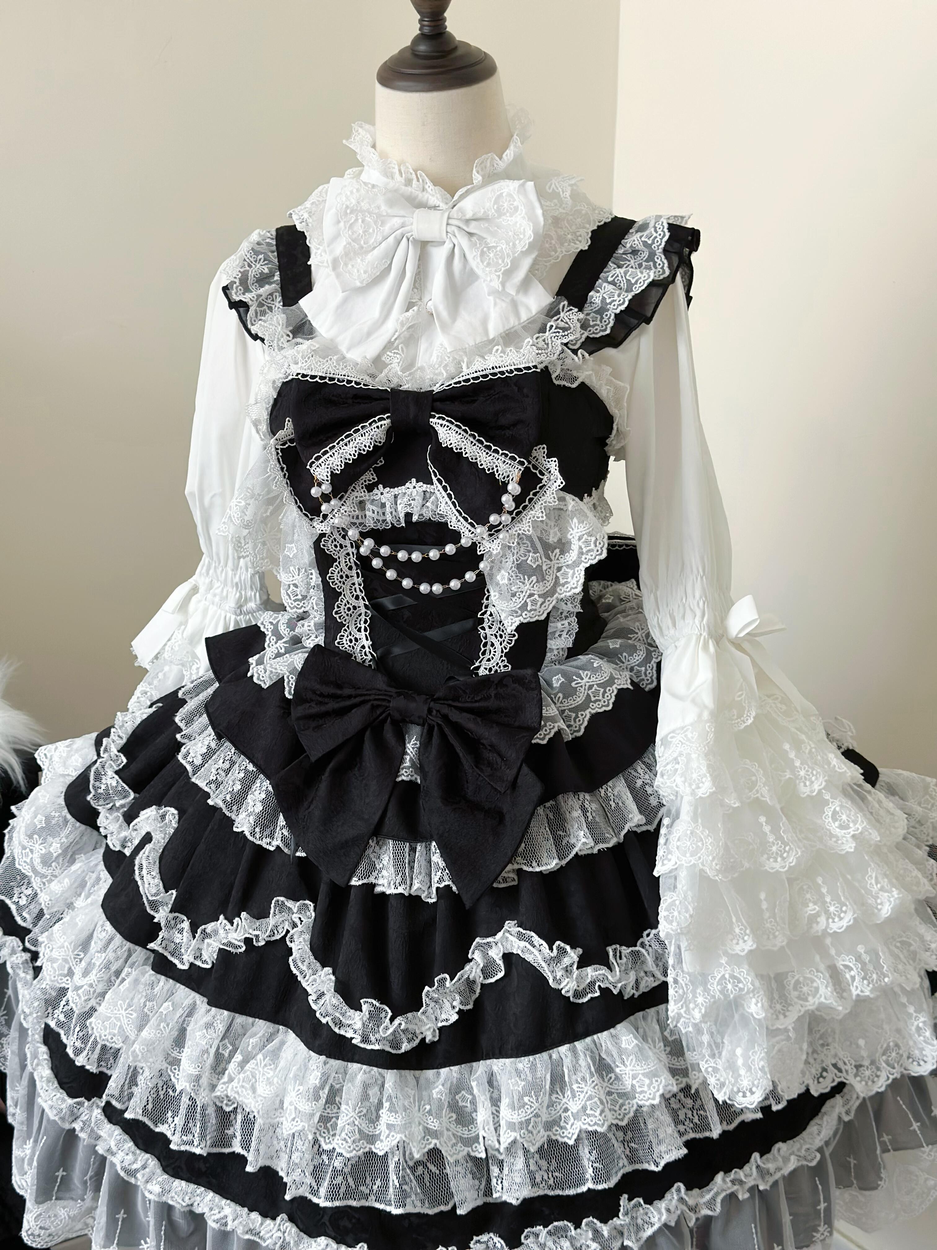 Midnight Lace Storybook JSK with Blouse (Bonnet Not Included)