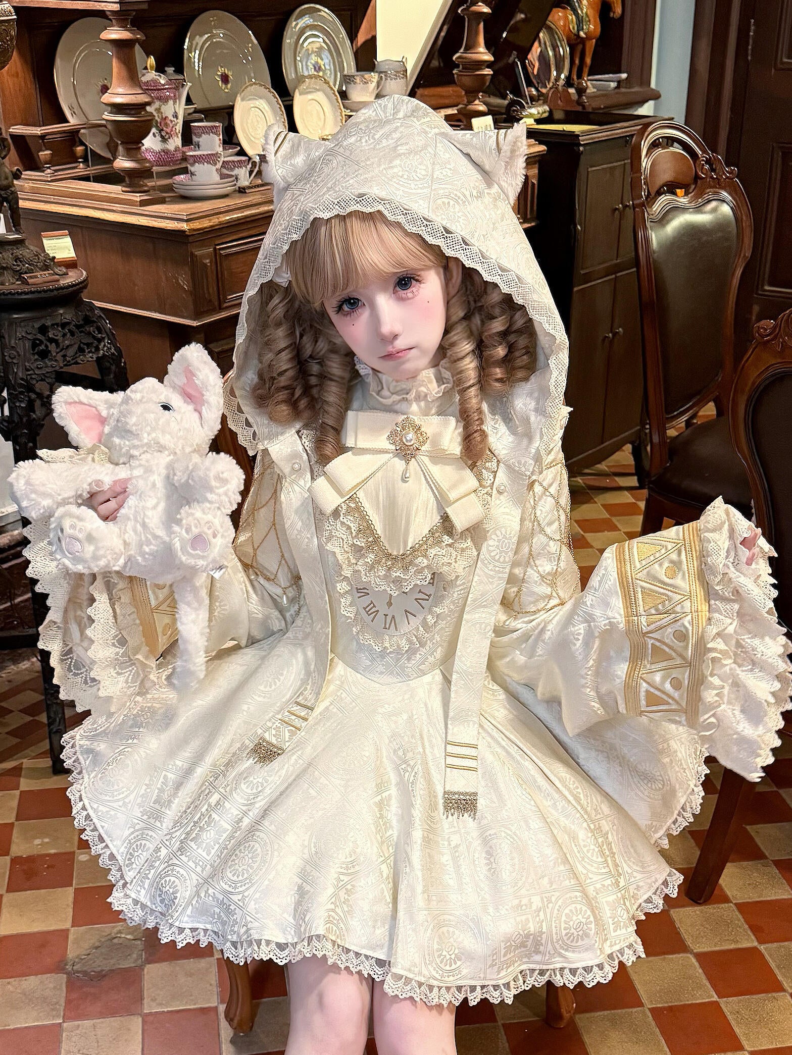 Sukuroi Exclusive White Lolita Dress – A Witchy Wonderland