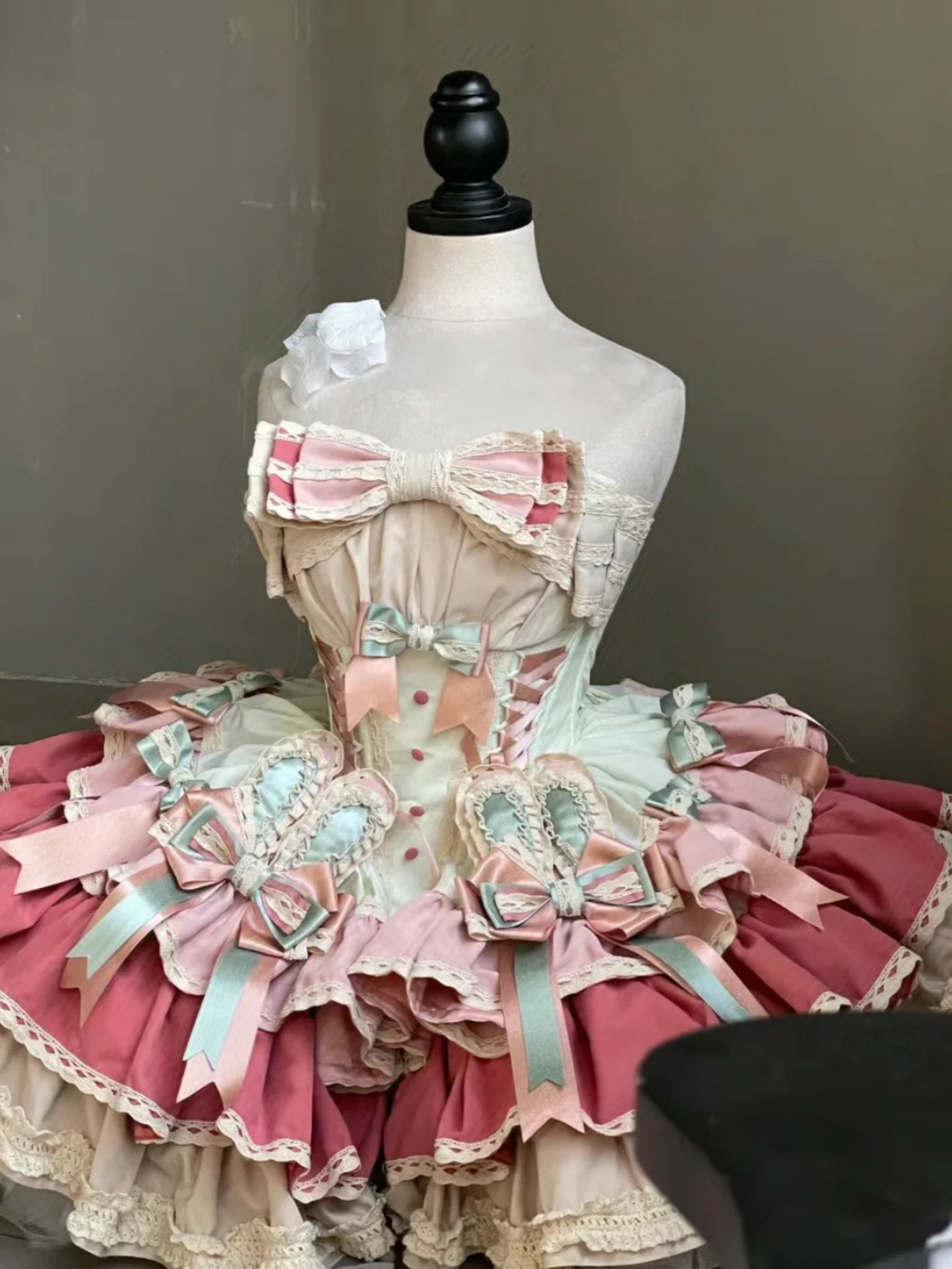 Bustier Lolita Dress, Short Ballerina Skirt and Statement Bow