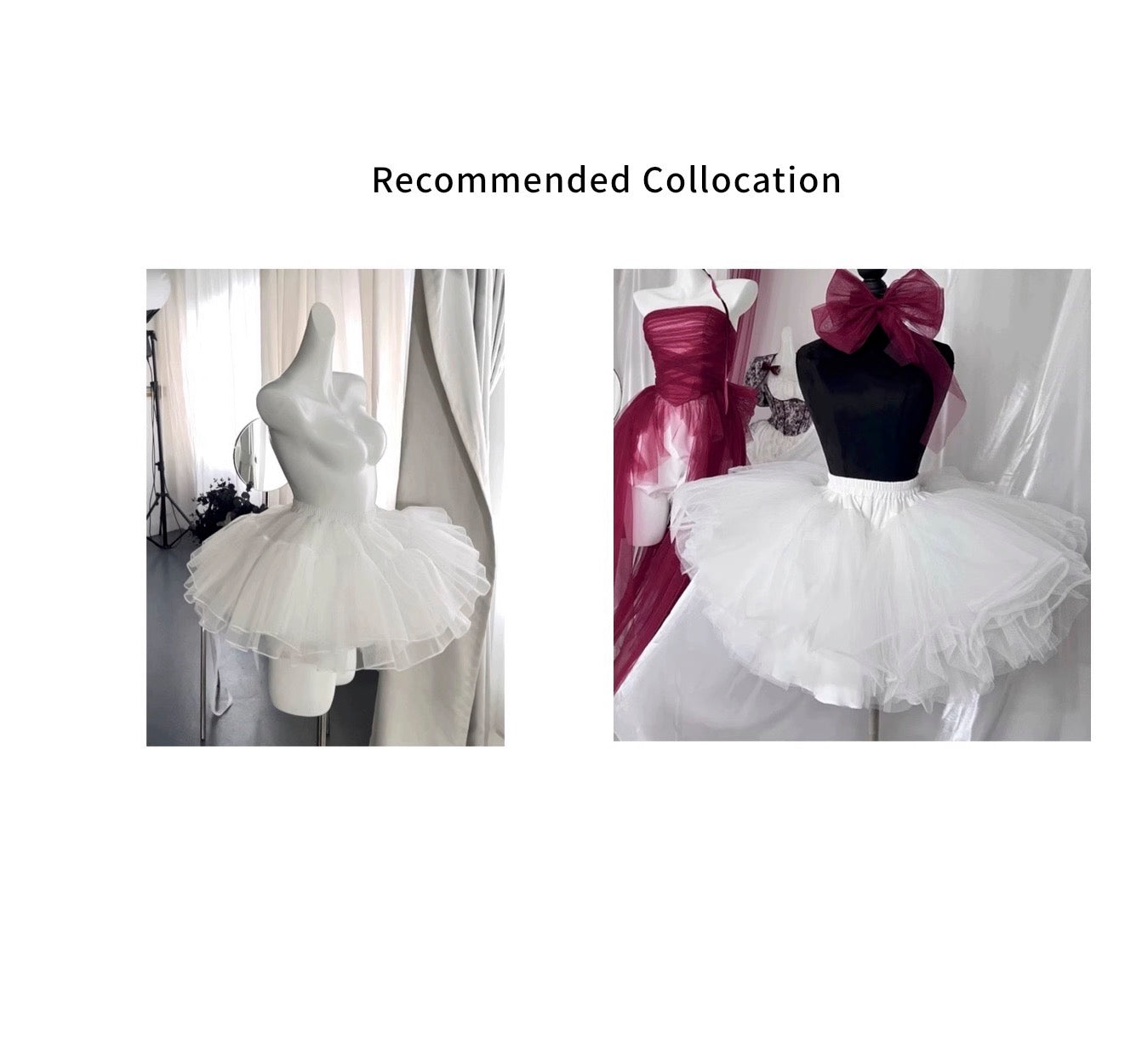 Bustier Lolita Dress, Short Ballerina Skirt and Statement Bow