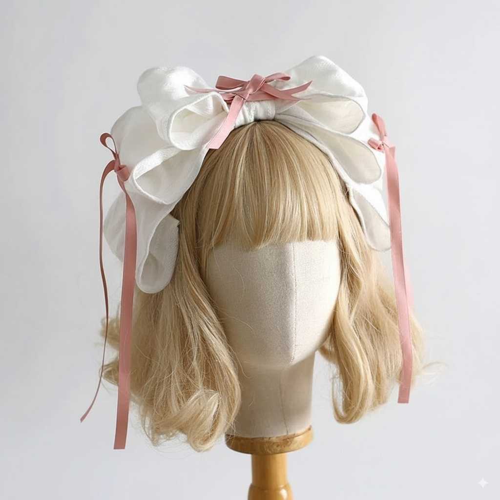Ivory Princess Bow Headdress