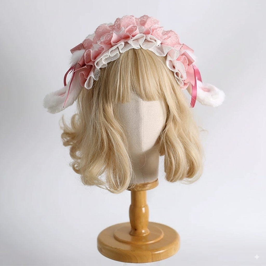 Bunny Blossom Lace Headdress