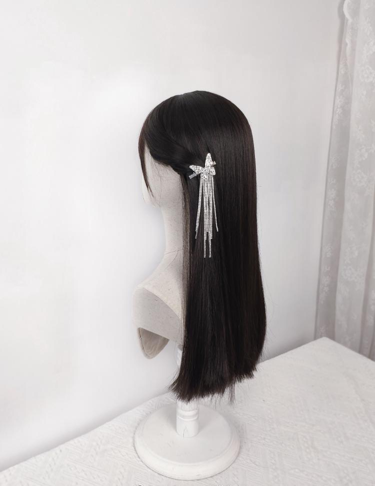 Dark Brown Long Straight Synthetic Wig