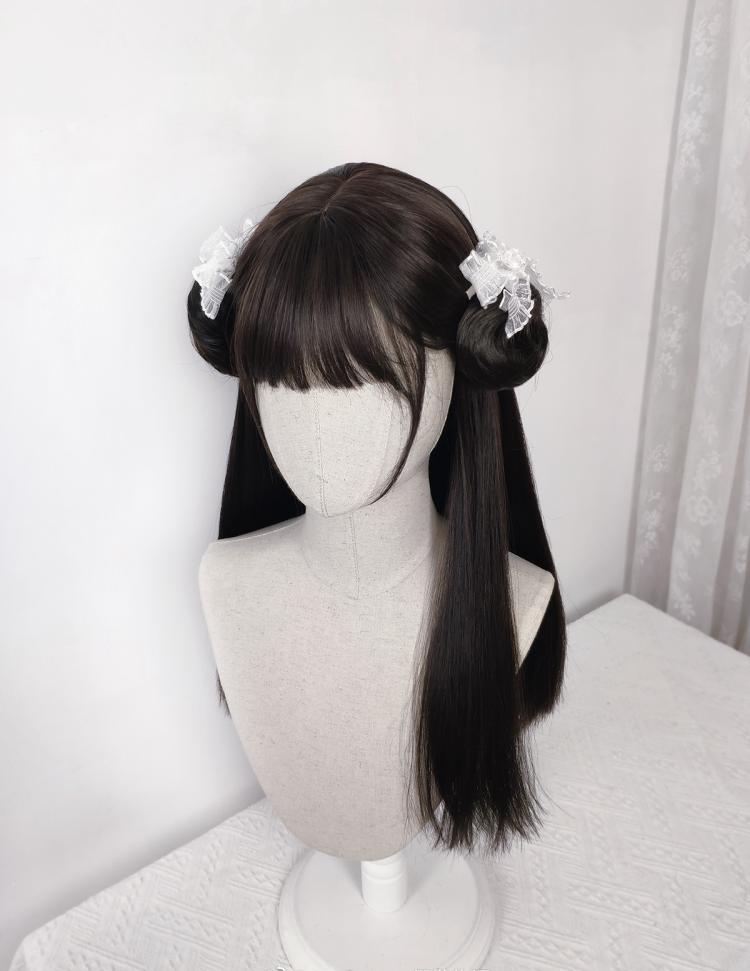 Dark Brown Long Straight Synthetic Wig