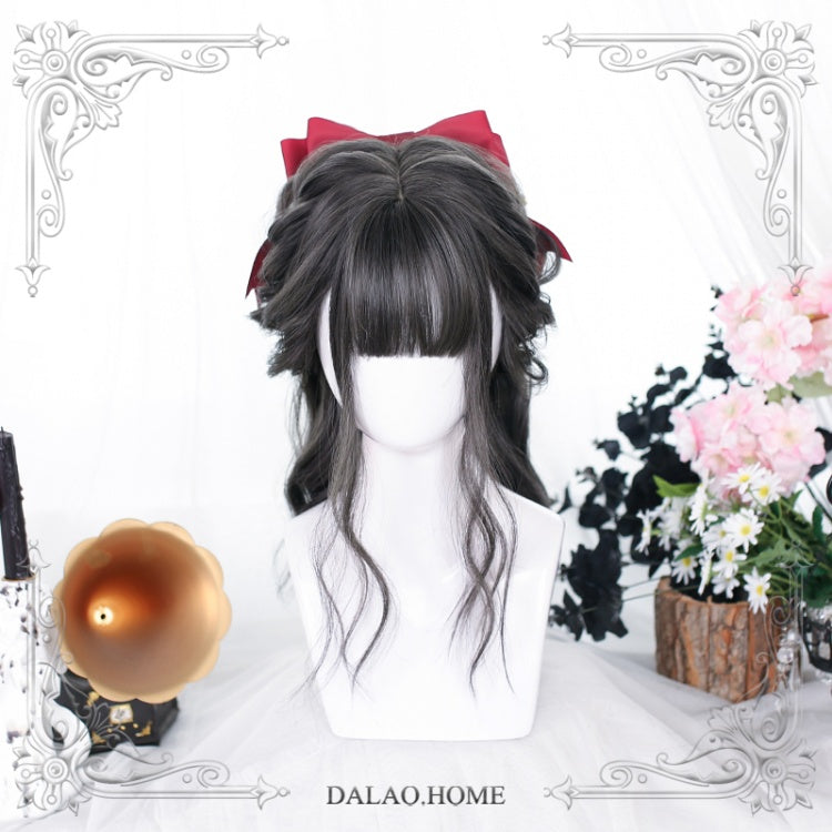 Limestone Water Ripple Mid-Length Curly Synthetic Wig