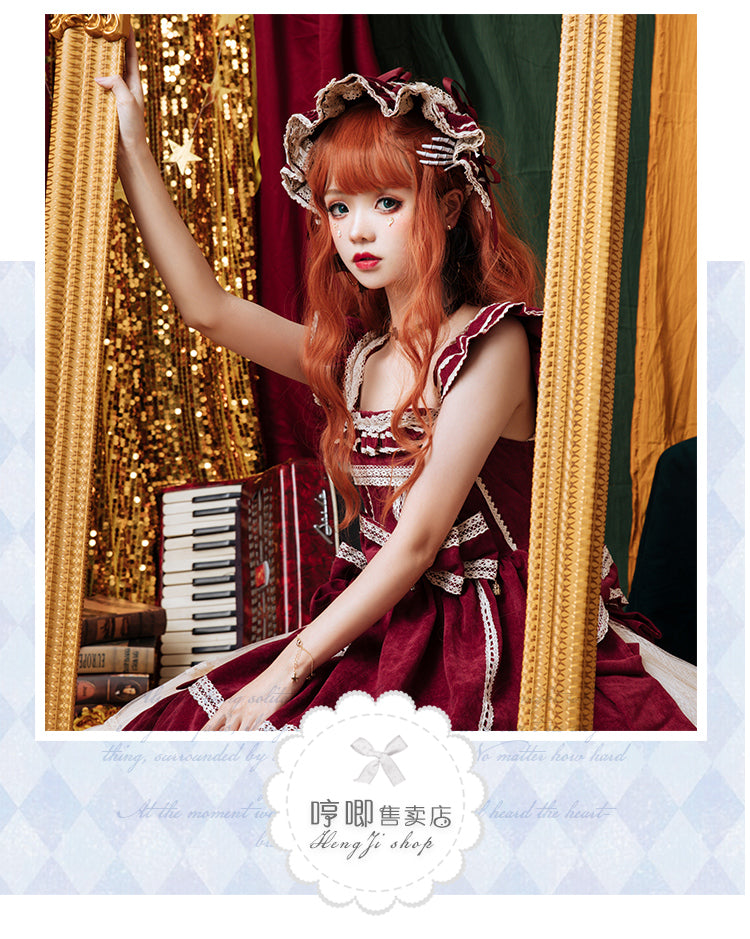 Witch Orange Long Curly Synthetic Wig