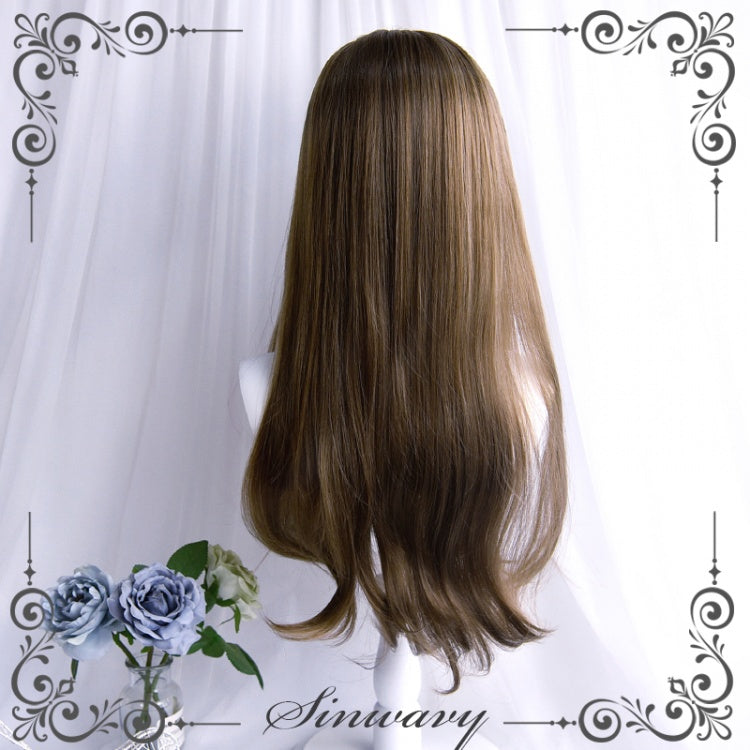 Love and Ten Microroll Long Curly Synthetic Wig with Bangs