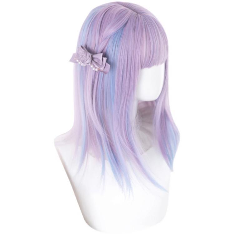 Prism JK Mid-length Straight Synthetic Wig with Bangs