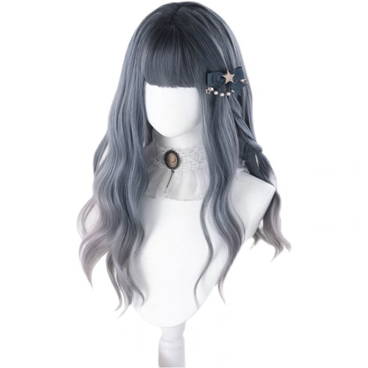 Sea Salt Soda Long Wavy Curly Synthetic Wig