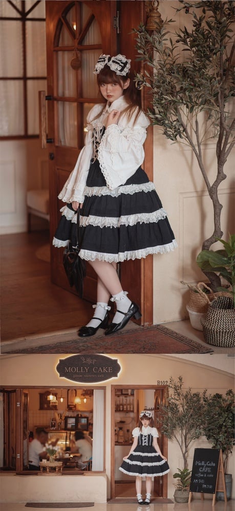 Cotton Summer Sweetheart Neckline Self-tie Elegant Jumper Skirt