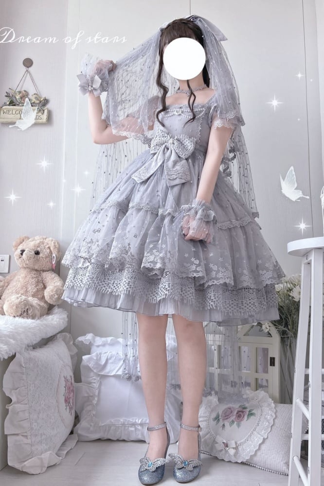 Dream of Stars Square Neckline Hanayome Elegant Jumper Skirt