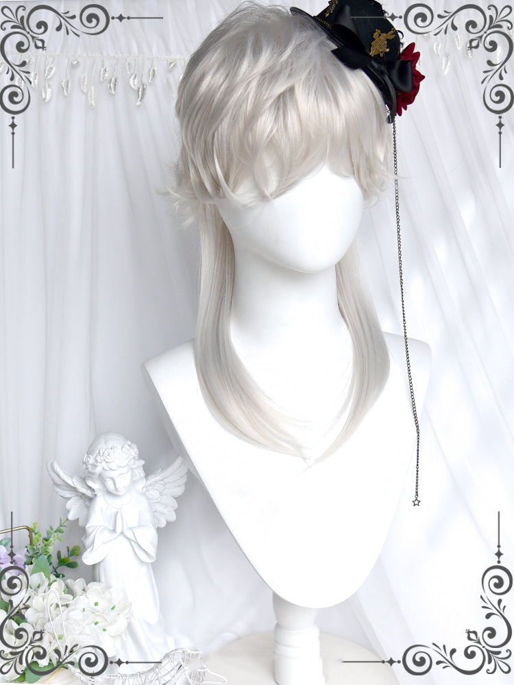 Silver White Ouji Short Wig