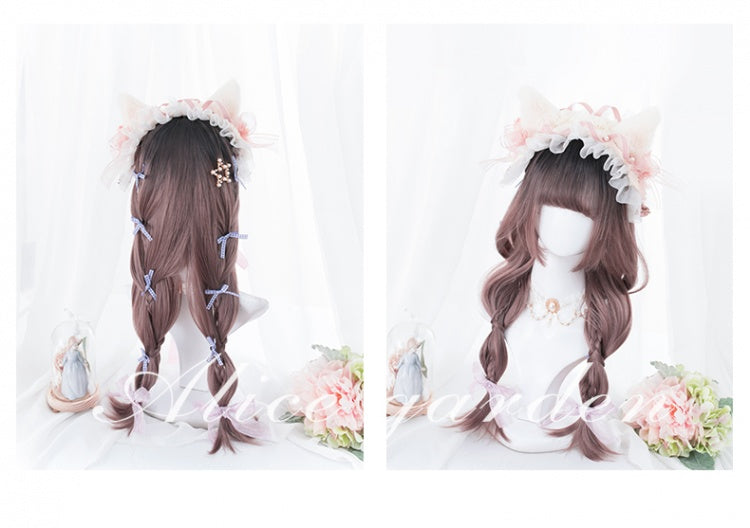 Dusty Rose Long Straight Synthetic Wig