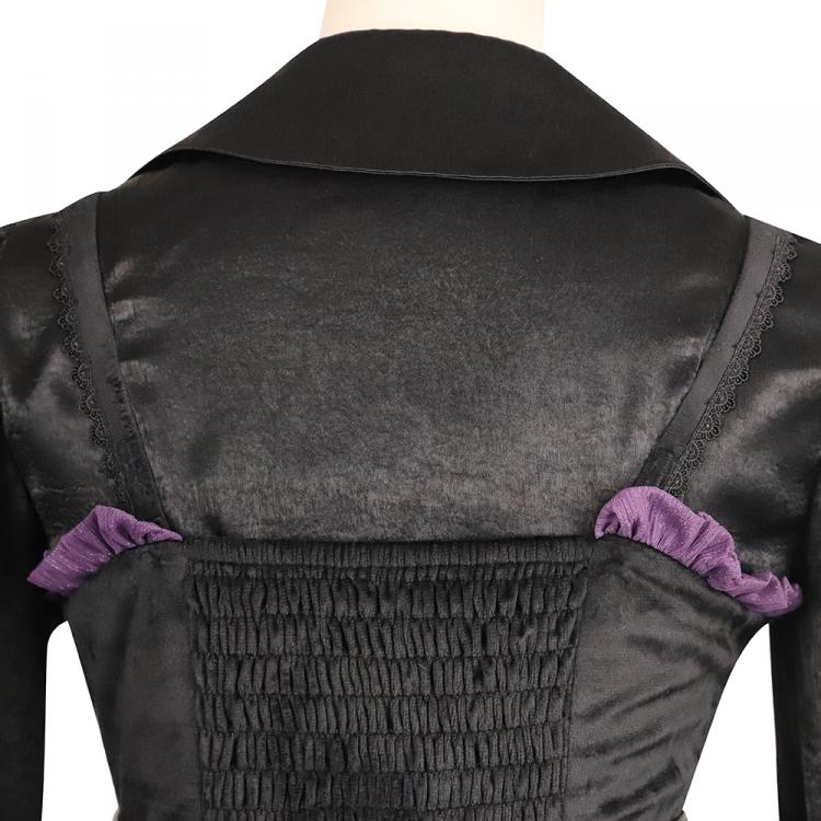 Witch Town Bat Collar Shirt / Tulle Overlay Gothic Jumper Skirt Set