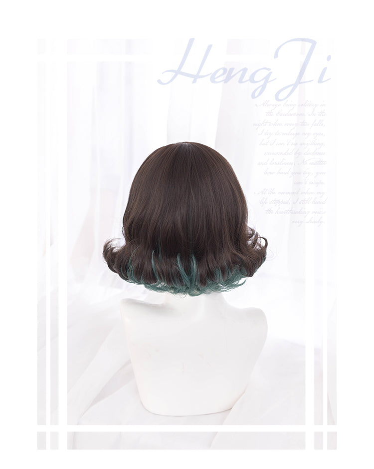 Cat and Novelist Short Curly Synthetic Wig