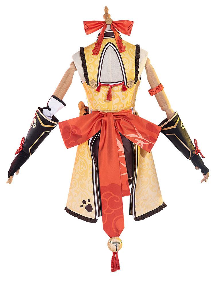 Genshin Impact Xiangling Cosplay Costume Full Set Game Cosplay Costume Set - Sukuroi