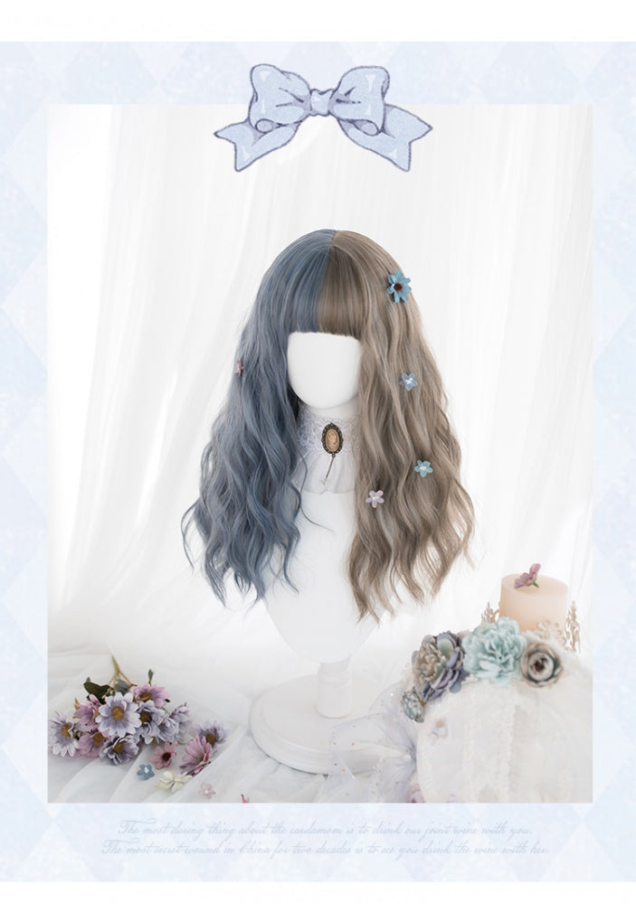 Messier Egg Roll Long Curly Synthetic Wig with Bangs