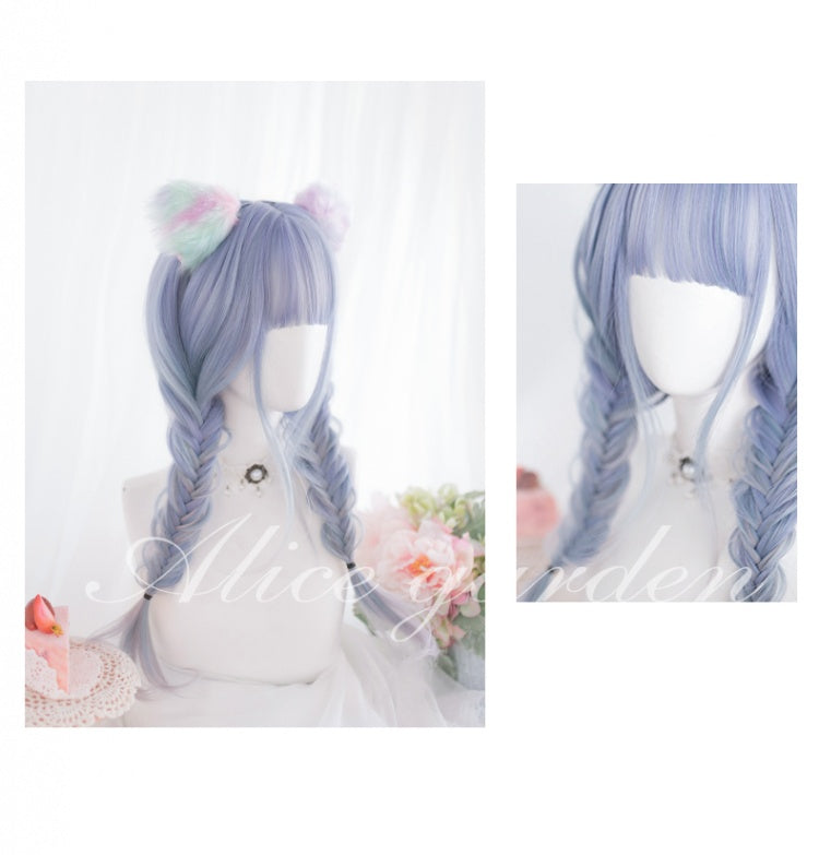 Mermaid Ji Gradient Long Curly Synthetic Wig