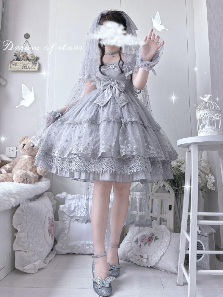 Dream of Stars Square Neckline Hanayome Elegant Jumper Skirt