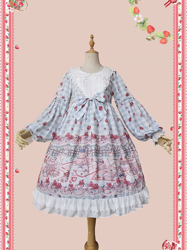 Forest Tea Party Plaid One Piece