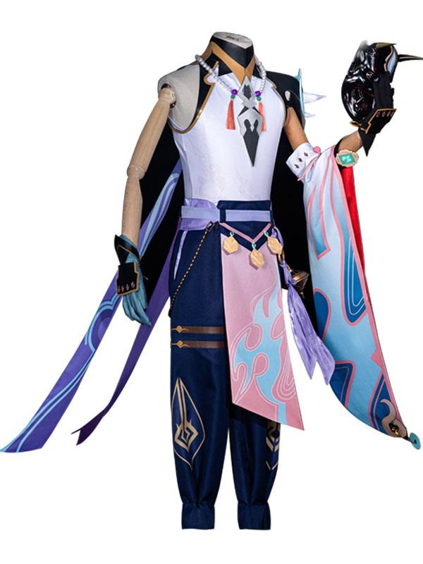 Genshin Impact Xiao Cosplay Costume Full Set Game Cosplay Costume Outfit - Sukuroi