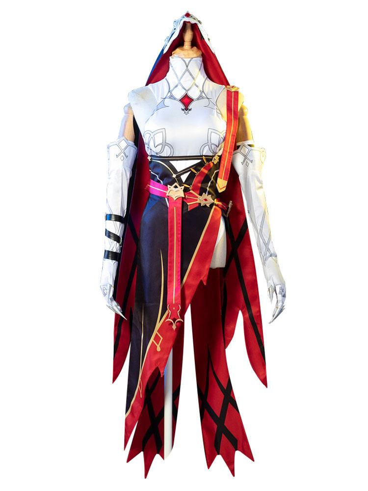 Genshin Impact Rosaria Cosplay Costume Polyester Fiber Mihoyo Game Cosplay Costuem Full Set - Sukuroi