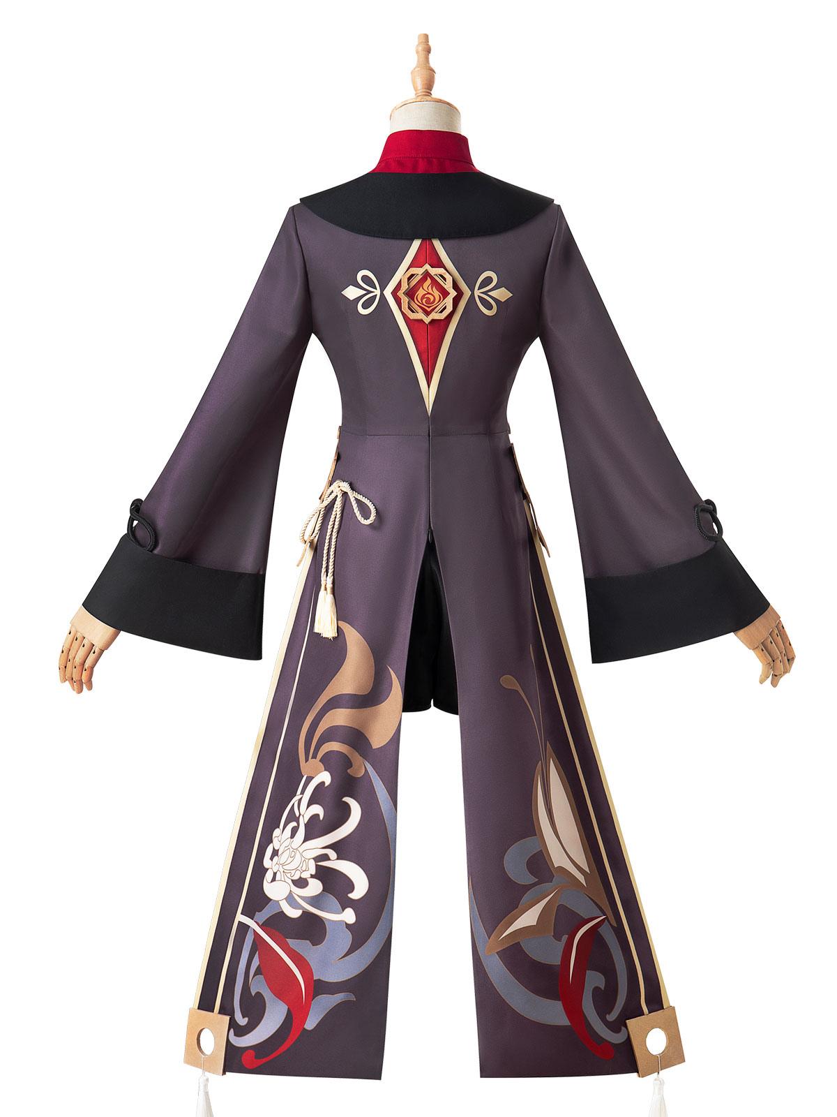 Genshin Impact Hutao Cosplay Costume Mihoyo Game Chinese Zombie Cosplay Costume Full Set - Sukuroi