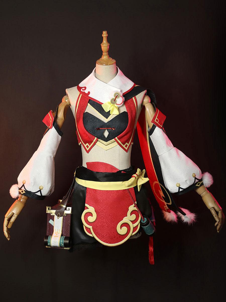 Genshin Impact Yanfei Cosplay Costume Full Set Mihoyo Game Cosplay Costume - Sukuroi