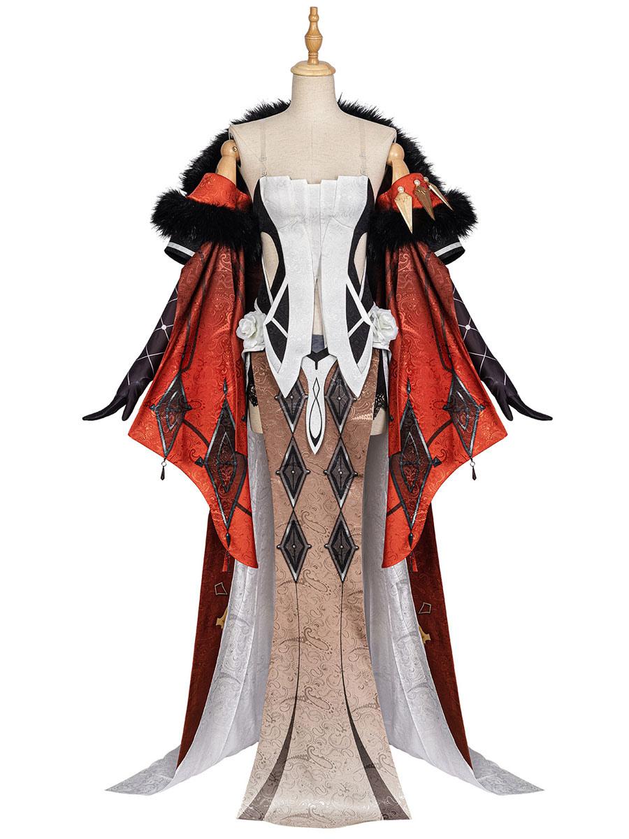 Genshin Impact La Signora Cosplay Costume Full Set Mihoyo Game Cosplay Costume - Sukuroi