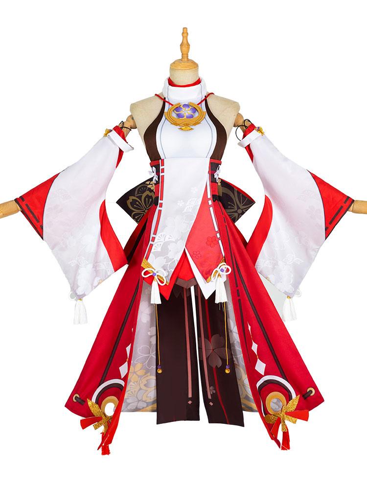 Genshin Impact Yae Miko Cosplay Costume Full Set Mihoyo Game Cosplay Costume - Sukuroi