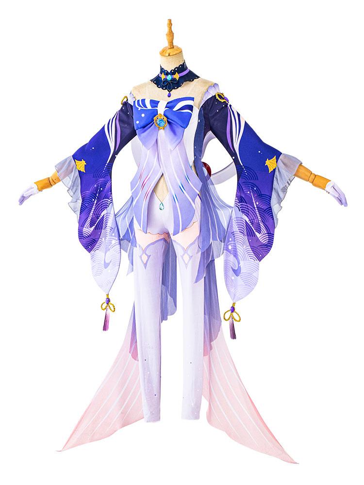 Genshin Impact Sangonomiya Kokomi Cosplay Costume Mihoyo Game Cosplay Costume Full Set - Sukuroi