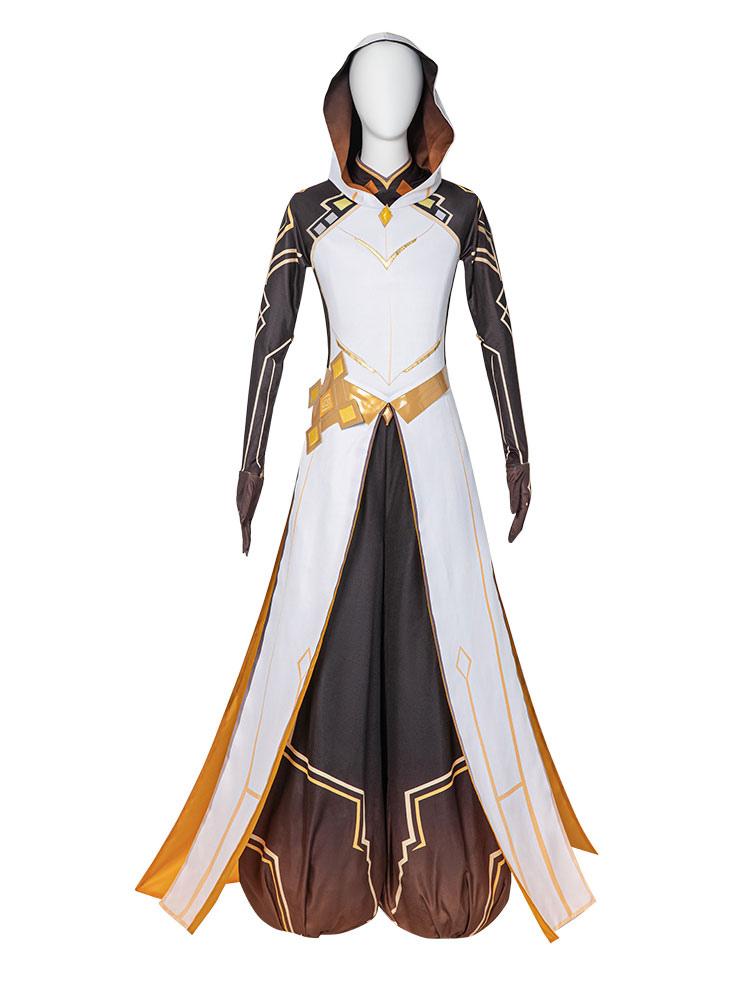 Genshin Impact Zhongli Geo Daddy Cosplay Costume Mihoyo Game Cosplay Costume Full Set - Sukuroi