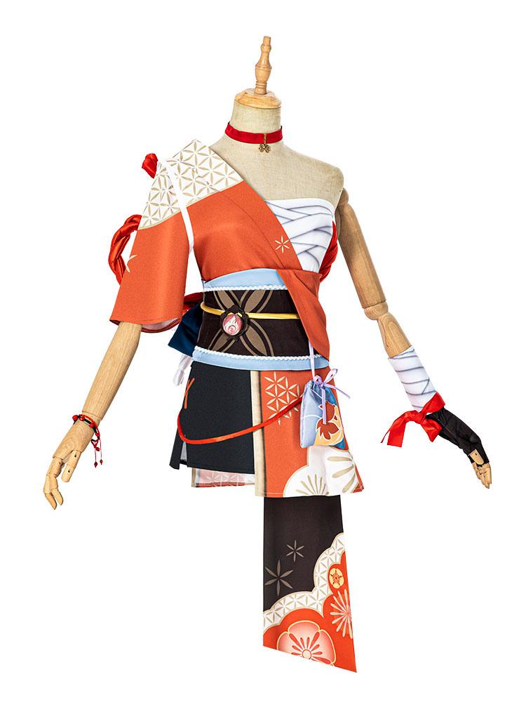 Genshin Impact Yoimiya Cosplay Costume Mihoyo Game Cosplay Costume Full Set - Sukuroi