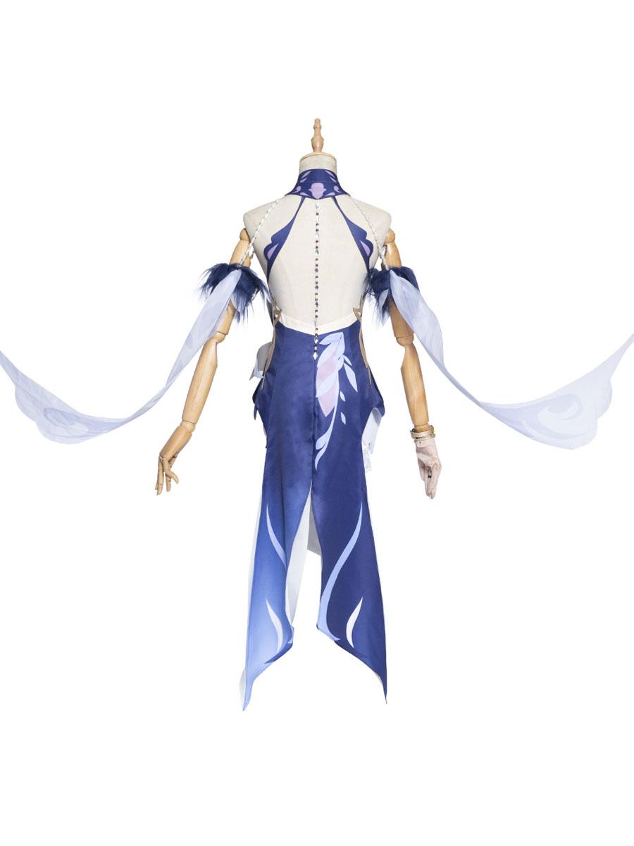 Game Genshin Impact Ningguang Cosplay Polyester Costume Halloween Party Clothes - Sukuroi