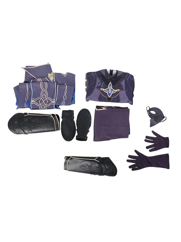 Game Genshin Impact Bough Keeper Dainsleif Full Cosplay Costume Outfits Set No Shoes - Sukuroi