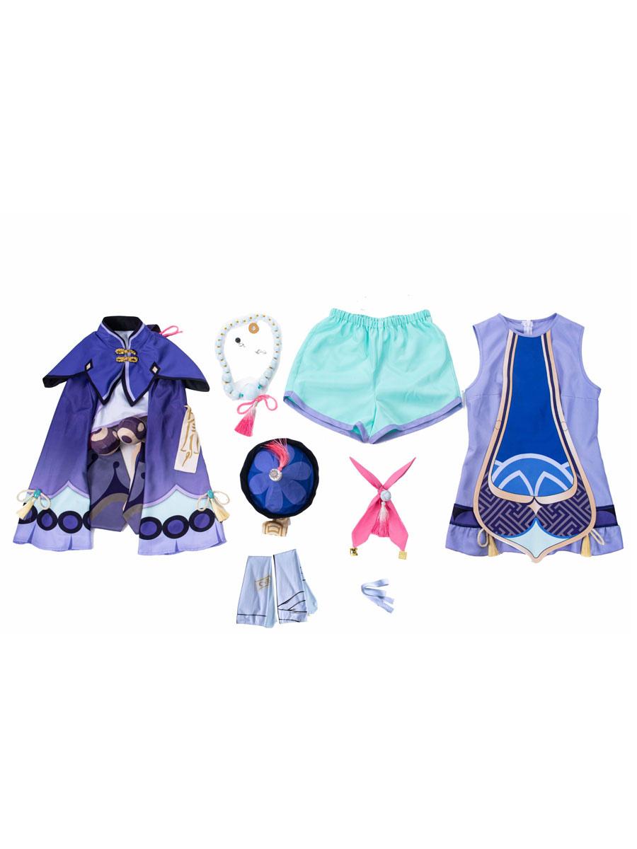 Genshin Impact Qiqi Icy Resurrection Cosplay Costumes - Sukuroi