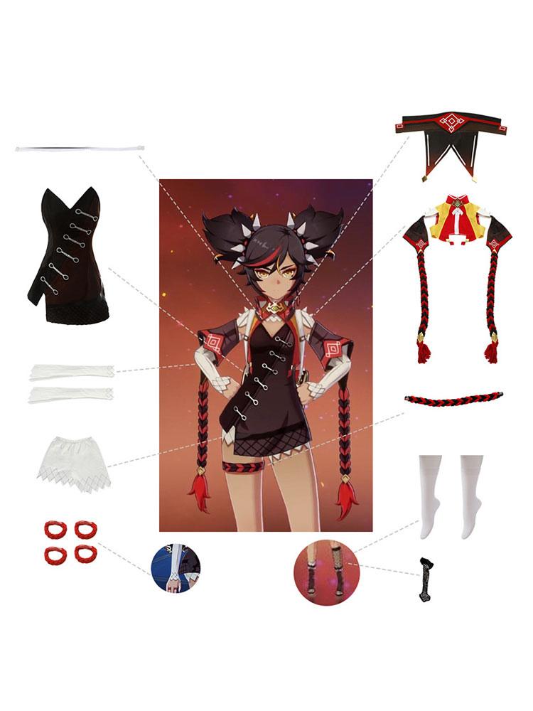 Genshin Impact Xinyan Cosplay Costumes - Sukuroi