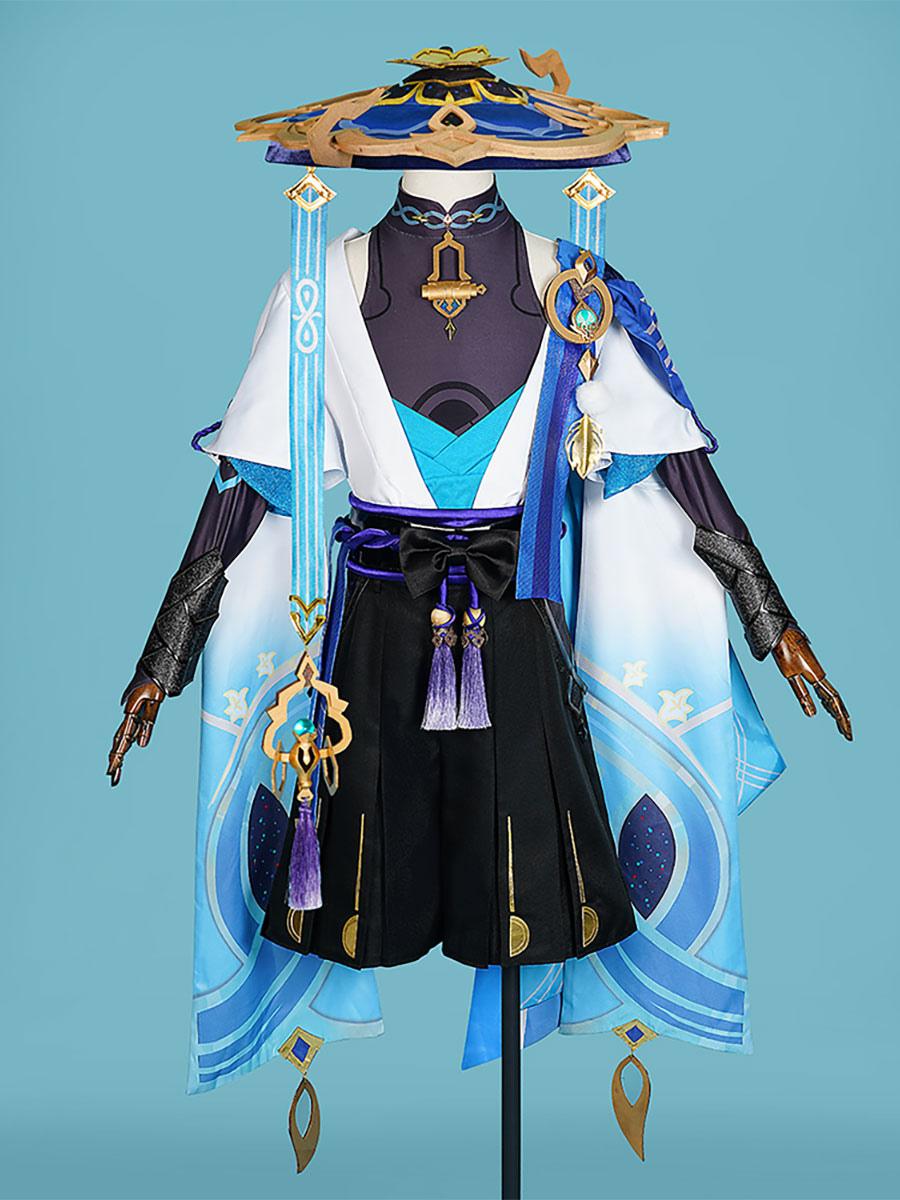 Genshin Impact Wanderer Balladeer Full Cosplay Costumes - Sukuroi