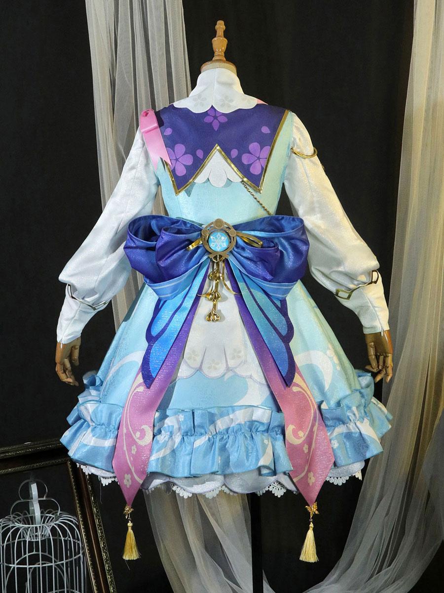 Genshin Impact Kamisato Ayaka Springbloom Missive Cosplay Costumes - Sukuroi