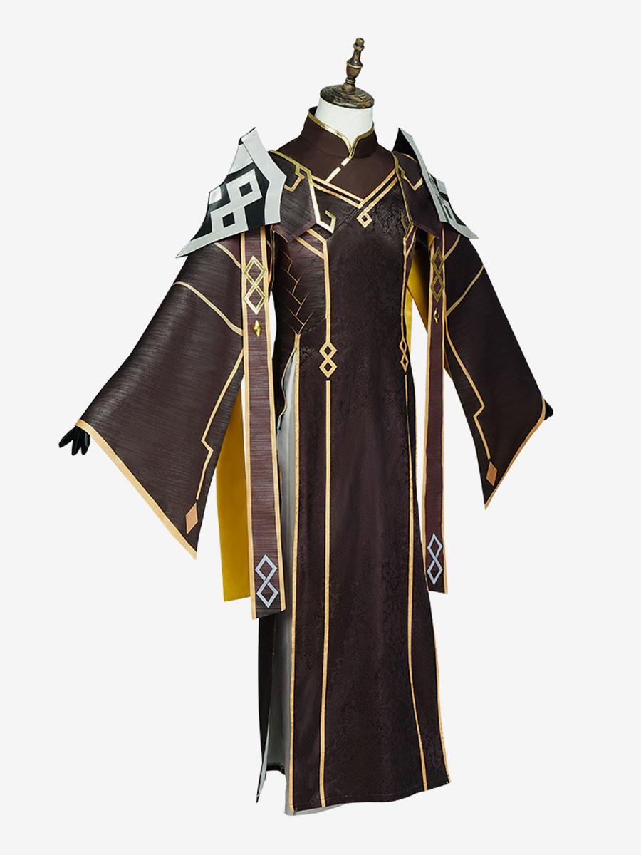 Genshin Impact Zhongli Cosplay Whole Costumes and Bell - Sukuroi